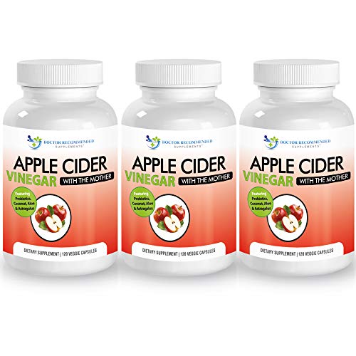 Apple Cider Vinegar Capsules - 100% Organic Apple Cider Vinegar Pills 1500 mg DOCTOR RECOMMENDED SUPPLEMENTS uk supplements