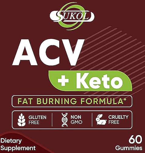 60 Counts Keto ACV Gummies Advanced Formula - Diet Gummies for Women & Men Sukol uk supplements