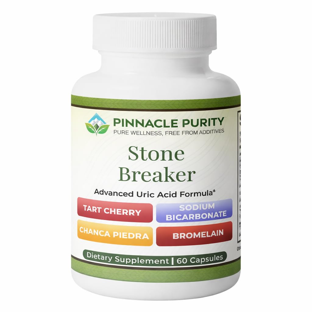 Pinnacle Purity Stone Breaker 60 Capsules, With Chanca Piedra, Tart Cherry & Bromelain – Supports Kidney & Liver Balance, Promotes Gentle Stone Management, Enhances Natural Cleansing Pathways, Non-GMO Pinnacle Purity uk supplements