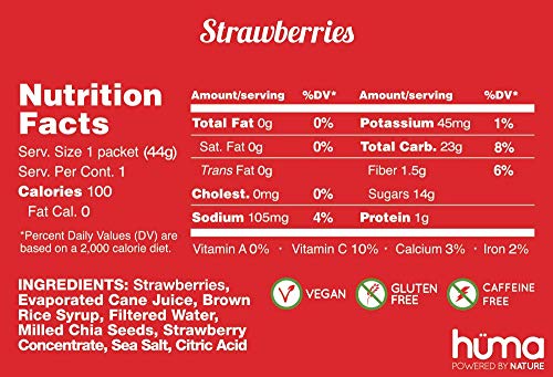 Huma Chia Energy Gel, Variety 12 Pack - Stomach Friendly, Real Food Energ HÜMA CHIA ENERGY GEL uk supplements