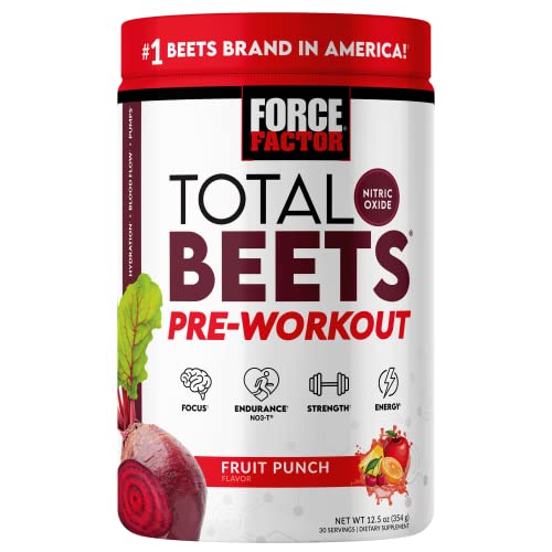 FORCE FACTOR Total Beets Pre-Workout Powder to Boost Energy & Endurance, Increase Force Factor uk supplements
