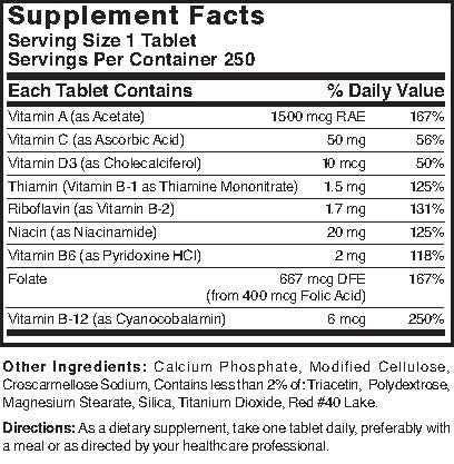 Nature's Blend Daily Vite 250 Tablets Nature's Blend uk supplements