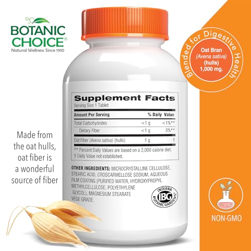 Botanic Choice Oat Fiber -Natural Oat Fiber Dietary Supplement to Support Digestive Health Botanic Choice uk supplements