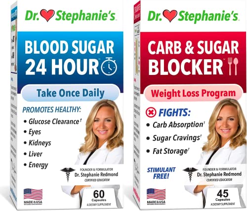 Pharmaganics Dr. Stephanie's Bundle Pack - 24 Hour Support + Carb & Sugar Blocker Pharmaganics uk supplements