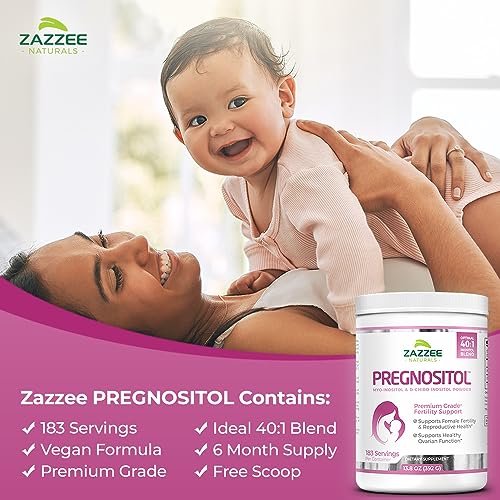 Zazzee PREGNOSITOL Powder, 183 Servings, 6 Month Supply, Premium Myo-Inositol Zazzee uk supplements