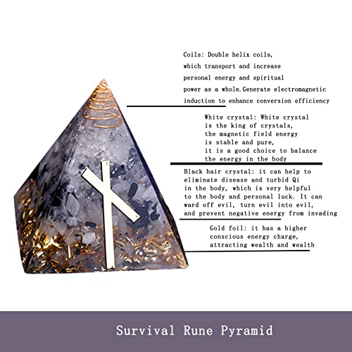 Chrikidor,Rune Pyramid，Orgone Pyramid Crystal Energy Generator Orgonite Balancing Chrikidor uk supplements