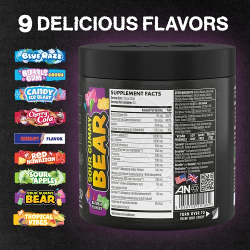 ABE Pre Workout Powder - All Black Everything Pre Workout Energy Drink with Citrulline ABE all black everything uk supplements