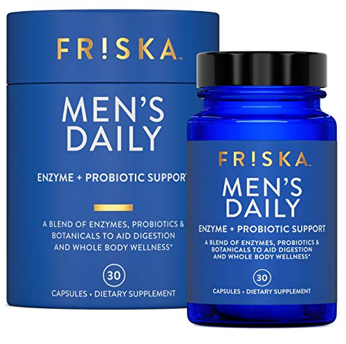 FRISKA Men’s Daily Digestive Enzyme and Probiotics Supplement, Natural Support FR!SKA uk supplements