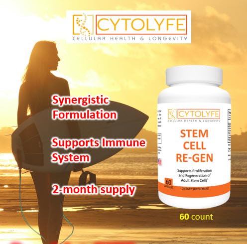 CYTOLYFE Stem Cell-Regen/synergistic Blend for Immune System & Bone Marrow Support / 60 Capsules CYTOLYFE uk supplements