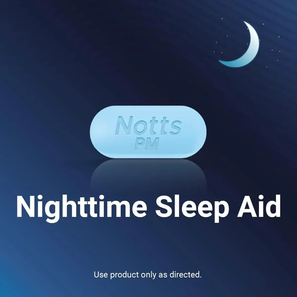 NOTTS PM Extra Strength Pain Relief & Sleep Aid, 500mg Acetaminophen & 25mg Diphenhydramine HCl, 50 Caplets for Nighttime Aches, Headaches & Body Pain, Non-Habit Forming (Pack of 2) NOTTS uk supplements