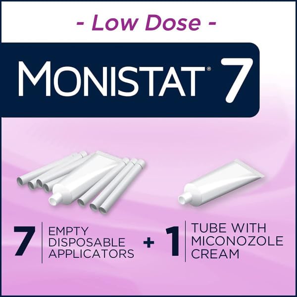 Monistat 7 Vaginal Cream with Tube Plus 7 Disposable Applicators, Anti-Fungal, For Most Vaginal Yeast Monistat uk supplements