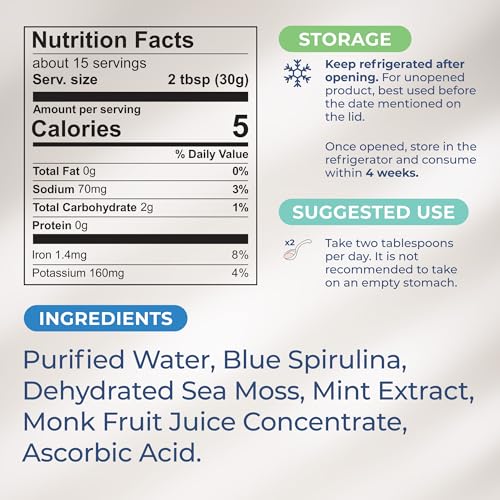 TrueSeaMoss Wildcrafted Irish Sea Moss Gel – Nutritious Raw Seamoss Rich in Minerals TrueSeaMoss uk supplements