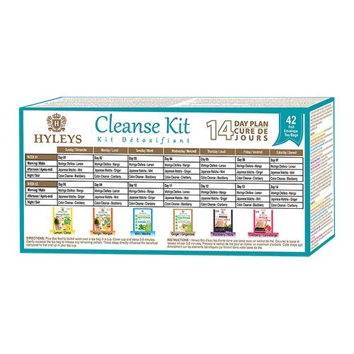 HYLEYS Tea 14 Days Cleanse Kit - 42 Tea Bags (100% Natural, Sugar Free, Gluten Free HYLEYS uk supplements