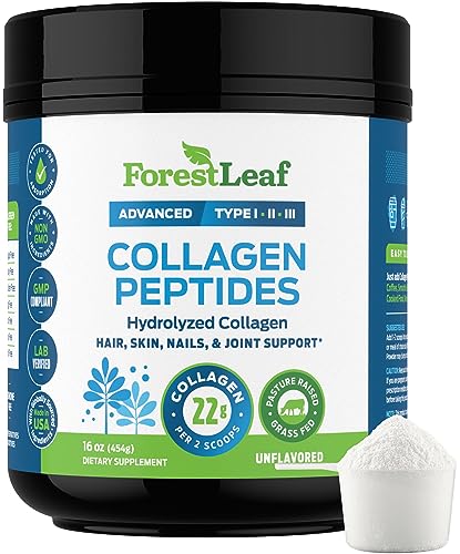 Collagen Peptides Powder Unflavored - Hydrolyzed Collagen Protein Powder ForestLeaf uk supplements