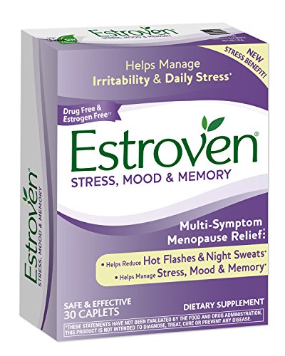 Estroven Stress Plus Mood & Memory | Menopause Relief Dietary Supplement | Safe Multi-Symptom Relief Estroven uk supplements