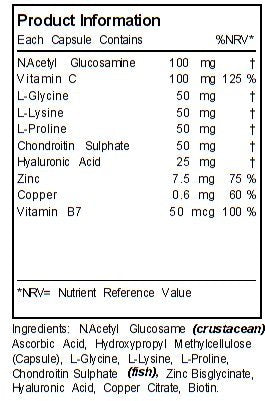 Collagen Formula (Pot of 60 Capsules) Metabolics uk supplements