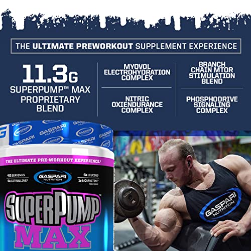 Gaspari Nutrition SuperPump MAX, The Ultimate Pre Workout Powder, Sustained Energy Gaspari Nutrition uk supplements