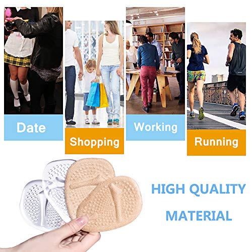 Ball of Foot Cushions, Metatarsal Pads, High Heel Inserts, Forefoot Cushions JUMPOW uk supplements