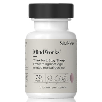 Shaklee MindWorks® - Brain Health Supplement for Brain Sharpness & Focus - Supported Nutrients & Extracts - Chardonnay Grape Seed Polyphenols, Guarana Extract, Vitamins B6, B12, Folate - 30 Tablets Shaklee uk supplements