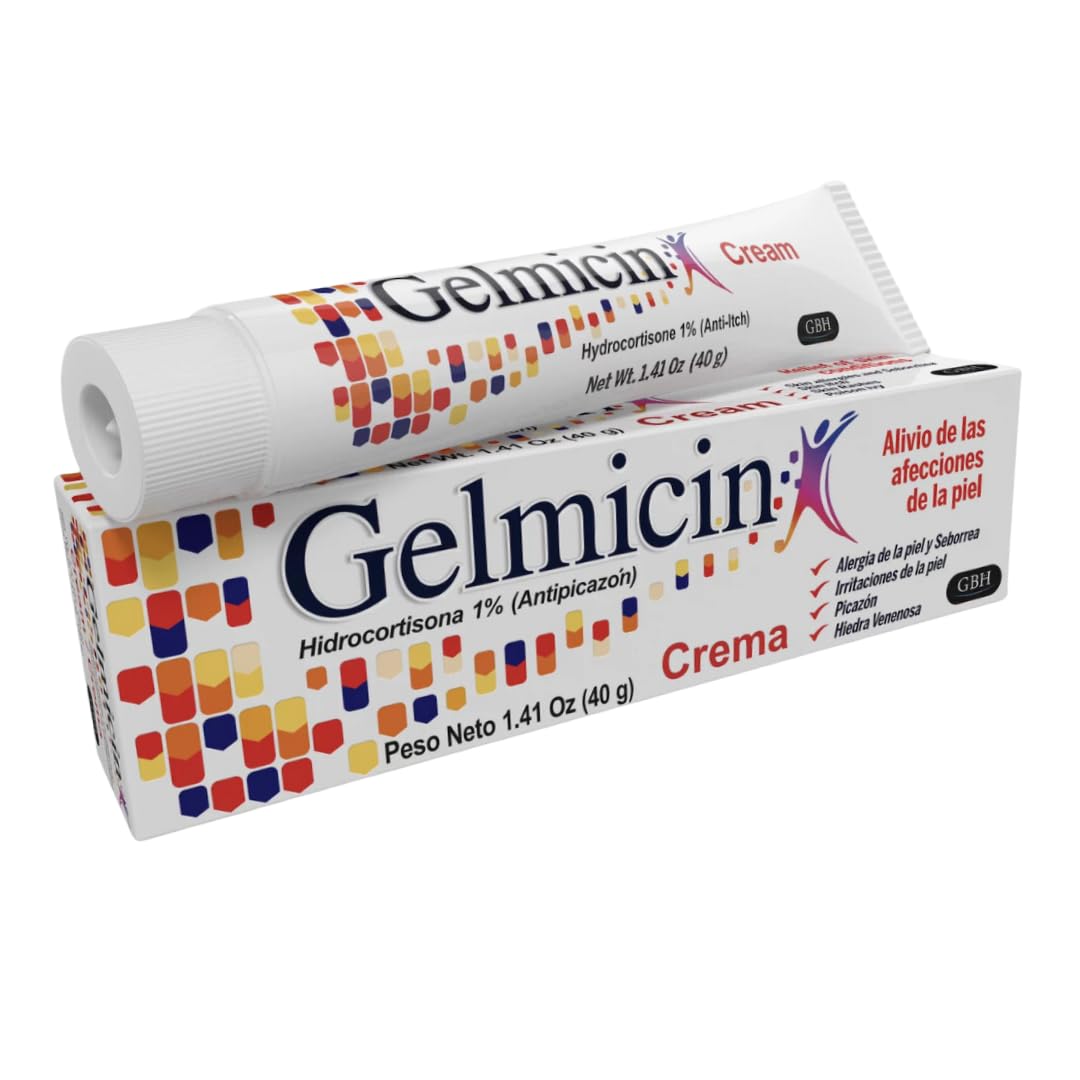 Gelmicin Cream 40g Skin Allergies, Skin Itch, Skin Rashes, Poison Ivy Relief- Contains 1.41 oz Gelmicin uk supplements