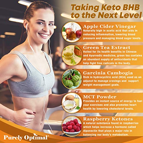 Premium Keto Pills + Apple Cider Vinegar Capsules with Mother - Utilize Fat Purely Optimal uk supplements