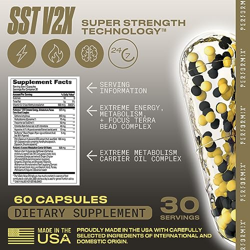 PERFORMIX - SST V3X - Pre Workout - 350 mg Caffeine - Energy Supple PERFORMIX uk supplements