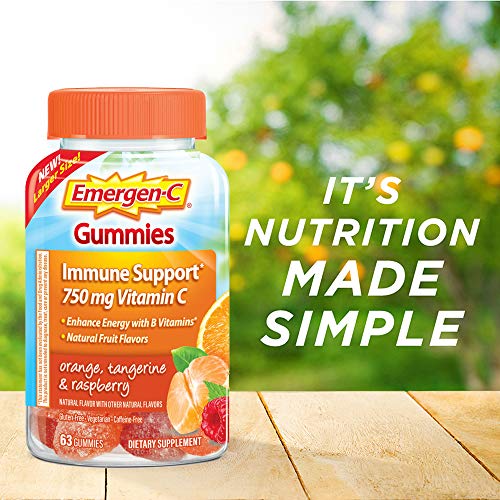Emergen-C 750mg Vitamin C Gummies for Adults, Immune Support Gummies Emergen-C uk supplements