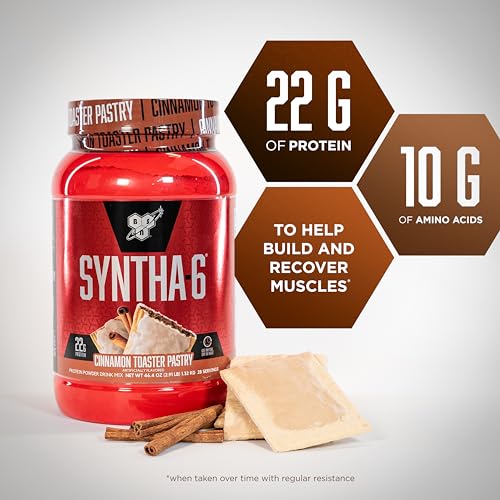 BSN SYNTHA-6 Whey Protein Powder with Micellar Casein, Milk Isolate, Cinnamon Toaster BSN uk supplements