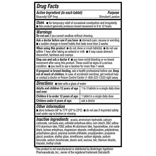 HealthA2Z Laxative Bisacodyl 5mg | 250 Counts | Gentle and Fast Overnight Relief HealthA2Z uk supplements