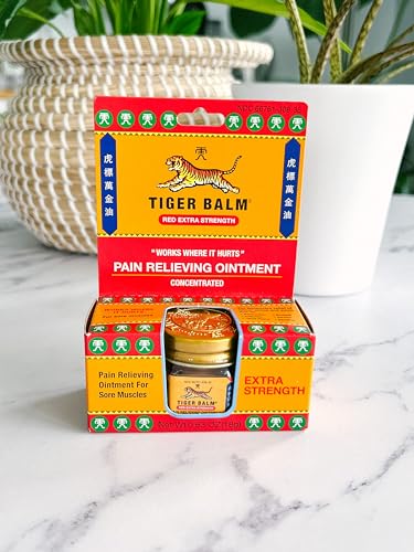 Tiger Balm Pain Relieving Ointment, Extra Strength, 0.63 Ounces (Pack of 3) Tiger Balm uk supplements