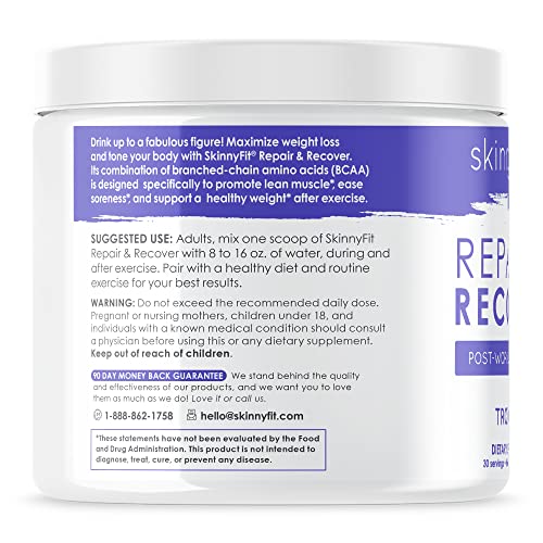 SkinnyFit Repair & Recover 30 Servings: BCAA Powder for Women, Branched Chain Amino SkinnyFit uk supplements