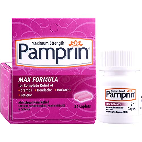 Pamprin Max Menstrual Pain Relief, Maximum Strength, Caplets, 24 ct. Pamprin uk supplements