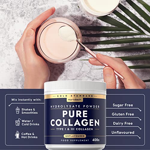 Collagen Powder | Gold Standard Bovine Collagen Peptides | Hydrolyzed Collagen Horbäach uk supplements