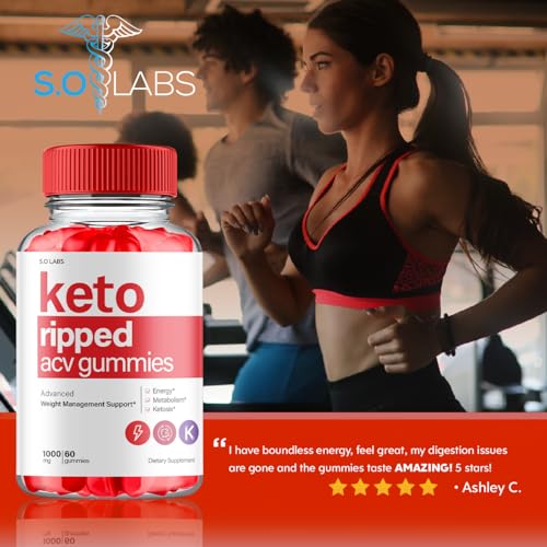 (5 Pack) Keto Ripped ACV Gummies, Keto Ripped ACV Gummies Advanced Weight Loss S.O Labs uk supplements