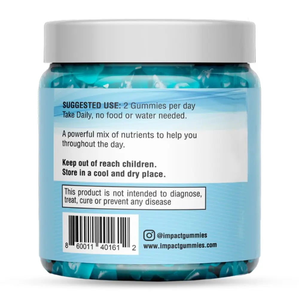 Youth Athletic Gummies – Kids Multivitamin Gummies with Essential Nutrients, Immune & Energy Support, Vegan & Gelatin-Free IMPACT uk supplements