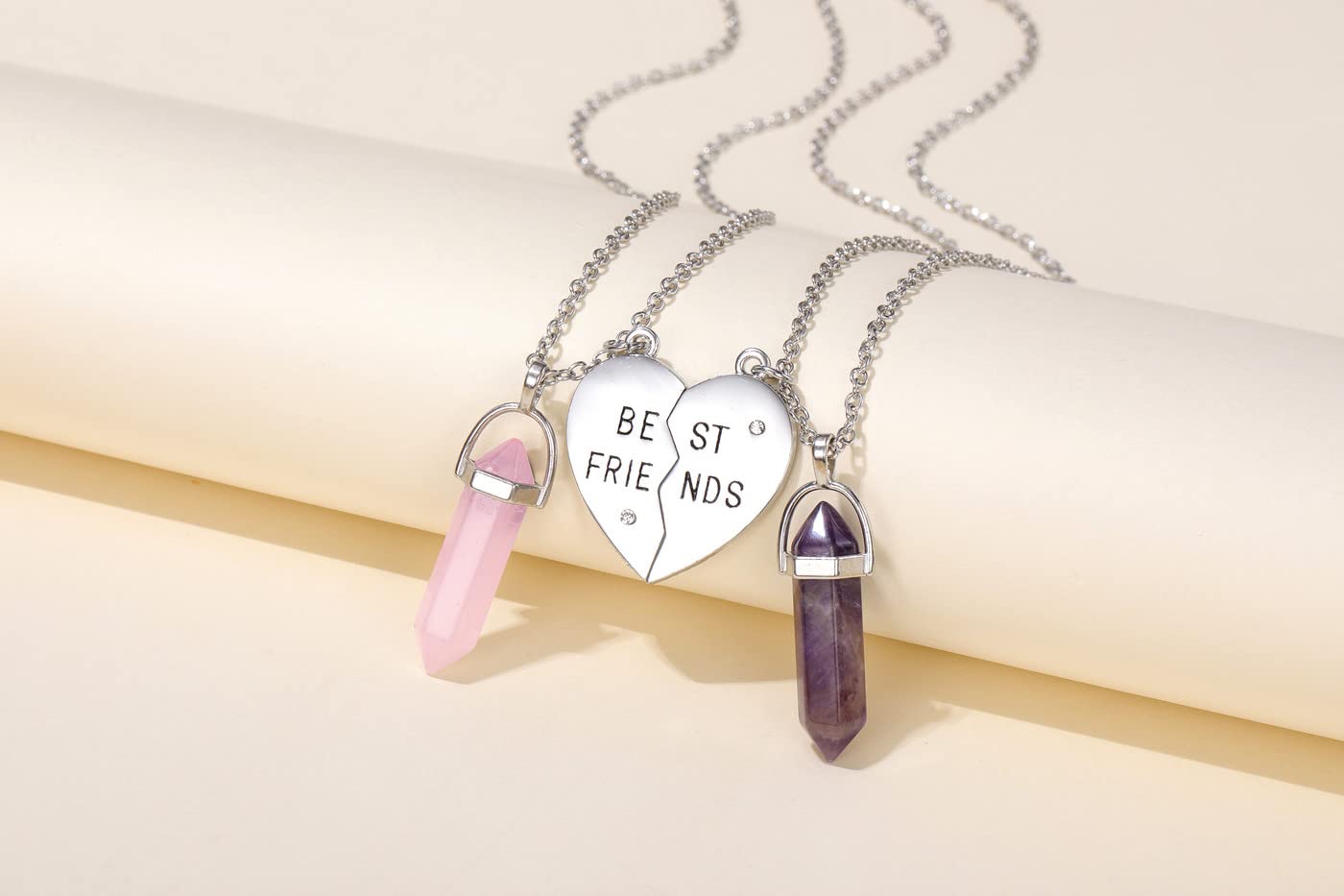 PESOENTH Best Friend Necklace for 2 Girls Gifts- BFF Friendship Necklaces Women Matching PESOENTH uk supplements