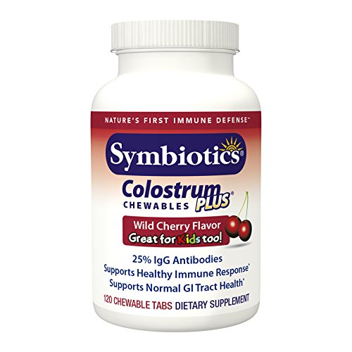 Symbiotics Colostrum 120ct Chewables Plus - Immunity Support for Adult & Kids Symbiotics uk supplements