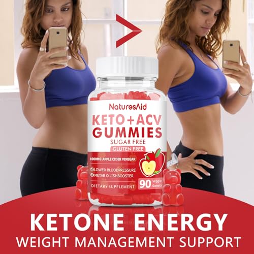 (2 Pack) 180 CT Keto Acv Gummies for Advanced Weight Loss & Belly Fat Burn - Pro Natures Aid uk supplements
