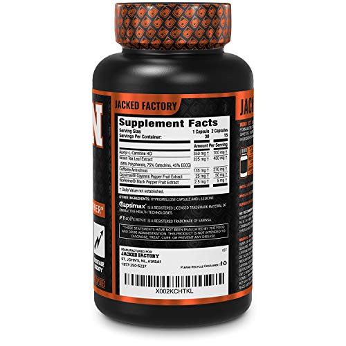 Burn-XT for Men & Women - Improve Focus & Increase Energy - Premium Jacked Factory uk supplements