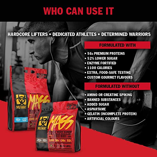 MUTANT Mass Weight Gainer Protein Powder, High-Calorie Workout Shakes Mutant uk supplements