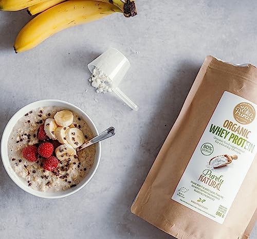 Ekopura Organic Whey Protein 500g | 80% Protein | Hormone Free, GMO-Free, Soy-Free, Additive Free Ekopura uk supplements