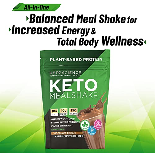 Keto Science Plant Based Protein, Keto Meal Shake, Supports Weight Management Keto Science uk supplements