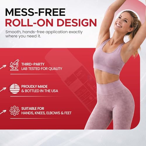 BIO-RELIEF +CH Pain Relief Roll On w 10% Methanol | Highly Effective, Cool & Topical Pain Relief Extra Strength for Arthritis,Muscle,Joint & Back | Easy Roll On Maximum Strength, Made in USA Scientific Solutions Global uk supplements