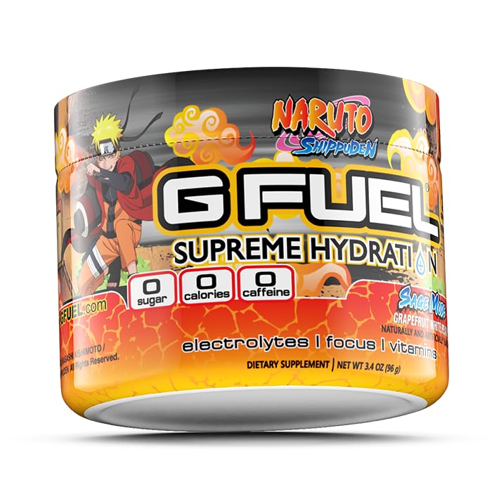 G Fuel Naruto Sage Mode Electrolytes Powder, Water Mix for Hydration, Energy and Focus G fuel uk supplements