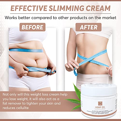 Full Body Hemp oil Slimming Hot Cream - Weight Loss Fat Burning Inch Reducing Heath Secret uk supplements