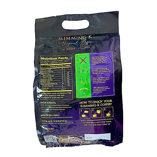 Jumbo Pack MK Slimming-K Coffee with Collagen, 30 Sachets Madam Kilay uk supplements