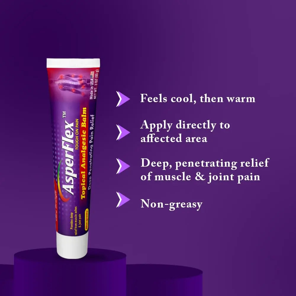 ASPERFLEX Ultra Strength Topical Analgesic Pain Relief Cream for Arthritis, Muscle, and Joint Pains -3 oz by Akronpharma. ASPERFLEX uk supplements