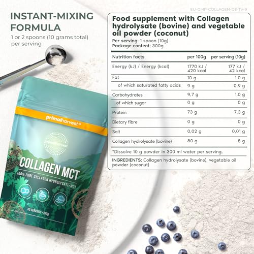 Collagen MCT by Primal Harvest - Powder Supplement with Type I and III Primal Harvest uk supplements