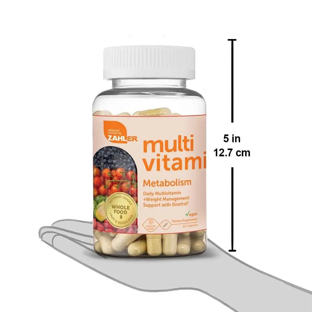 Zahler Multivitamin Metabolism + Weight Management Support for Women and Men with Iron, Certified Kosher, 60 Capsules Zahler uk supplements