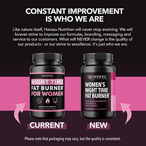 Night Time Fat Burner for Women | Weight Loss and Sleep Support Blend With Vitamin D HAVASU NUTRITION uk supplements